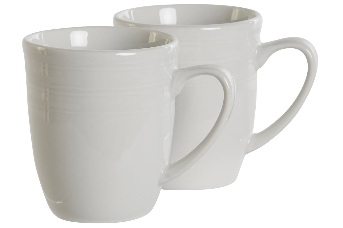 MUG SET 4 PORCELANA 12X10X9 330ML BLANCO