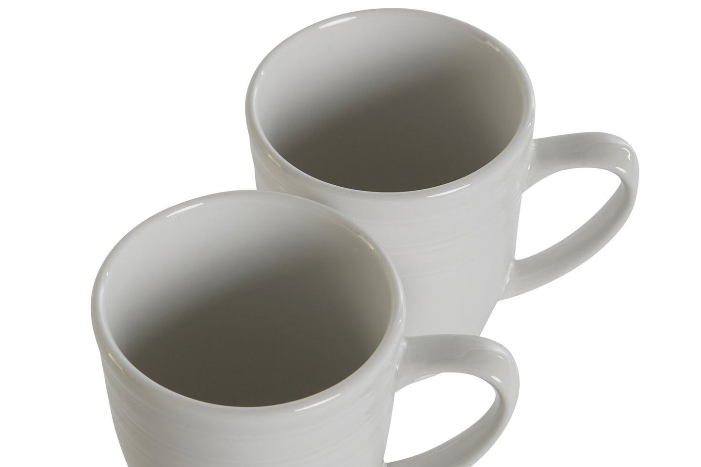 MUG SET 4 PORCELANA 12X10X9 330ML BLANCO