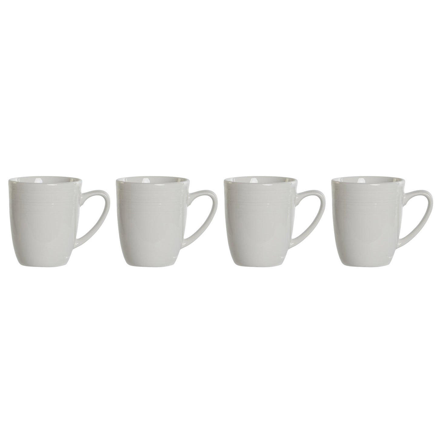 MUG SET 4 PORCELANA 12X10X9 330ML BLANCO