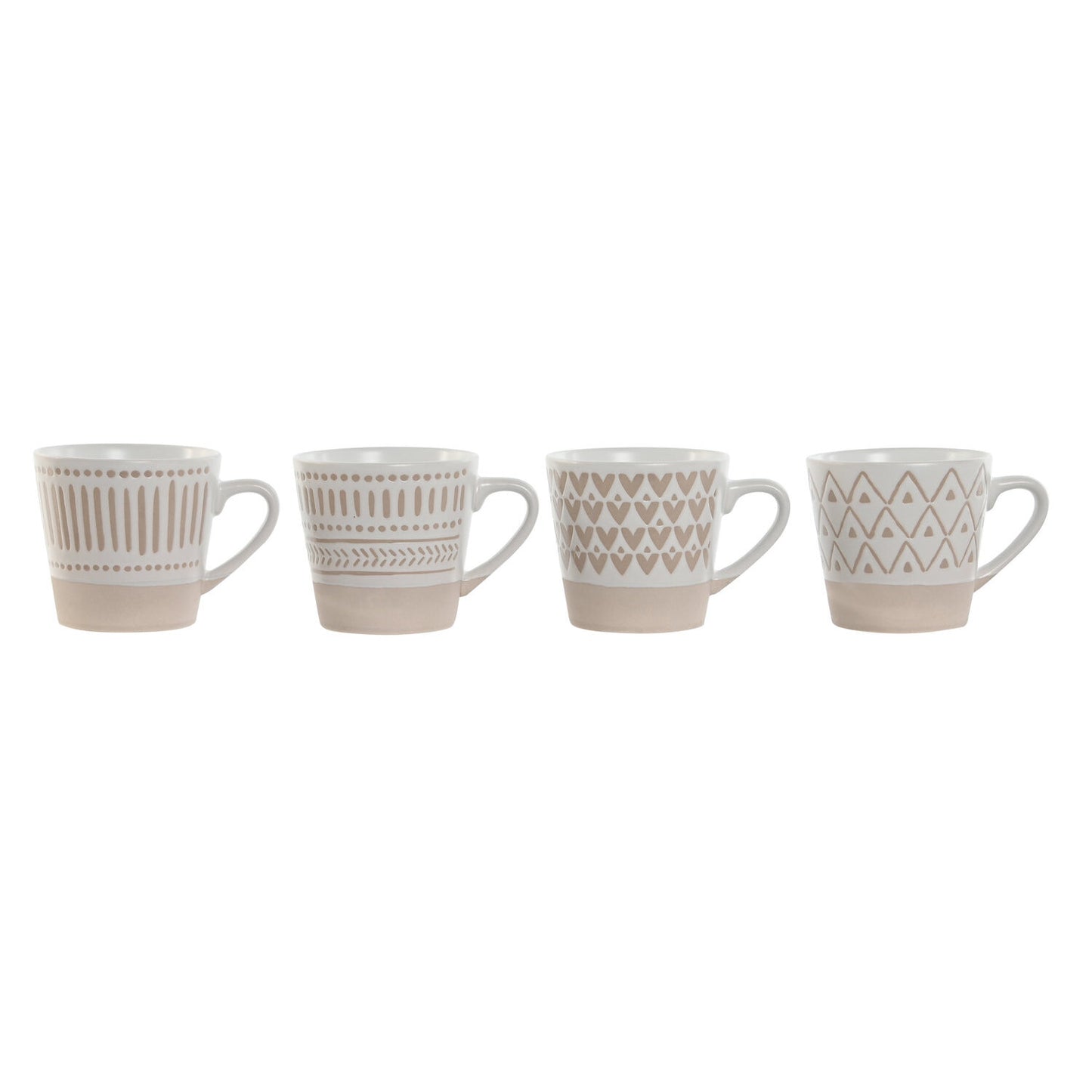 CAFE SET 4 GRES 8X6X7:5 180ML MATE BEIGE