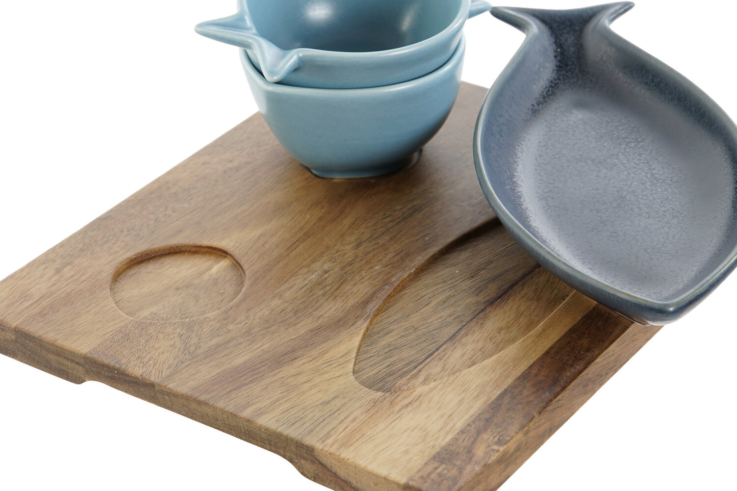 APERITIVO SET 4 PORCELANA 19:5X16:5X1:3 PECES