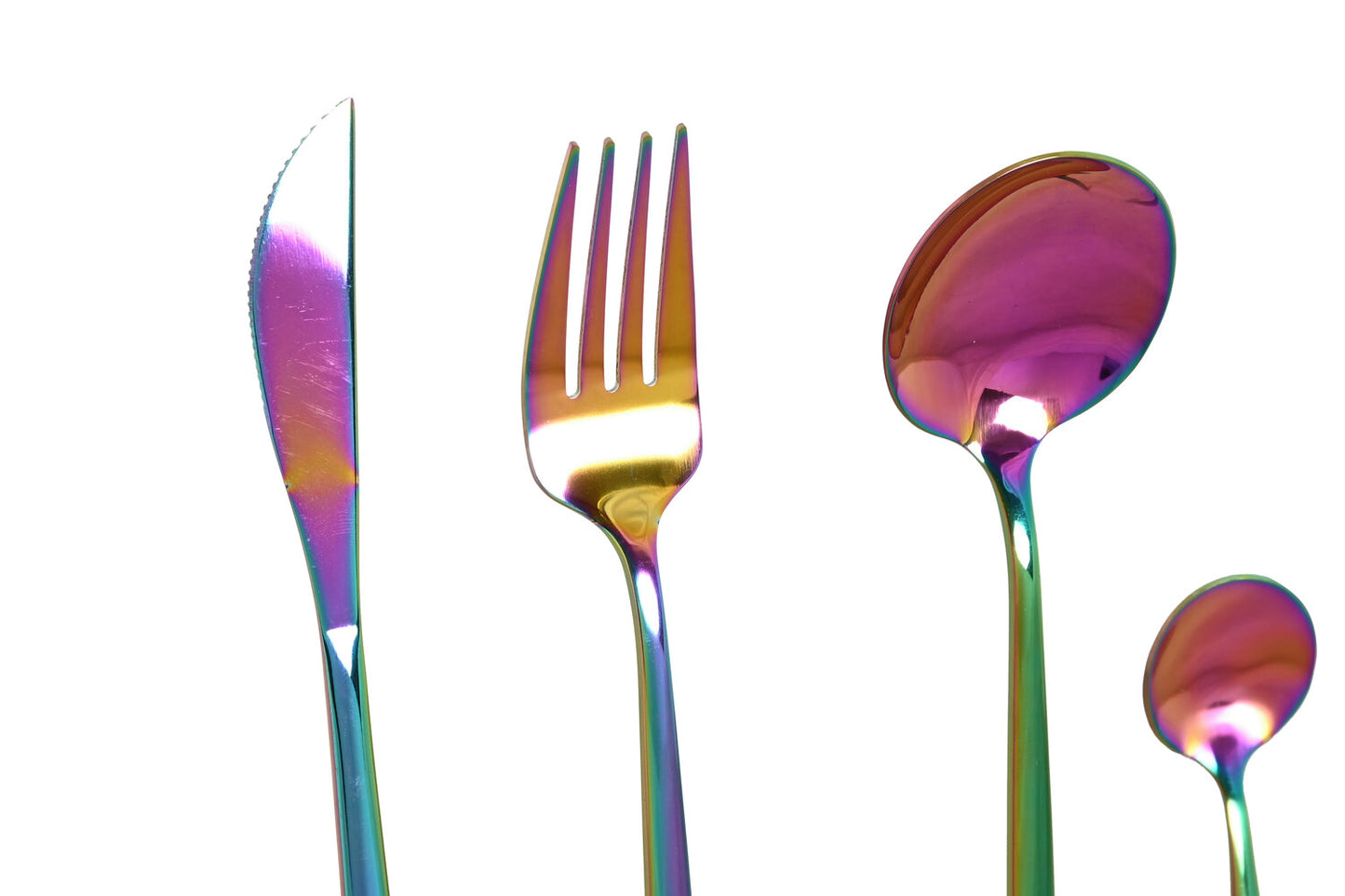 CUBERTERIA SET 16 INOX 3X1:5X13 3MM IRIDISCENTE