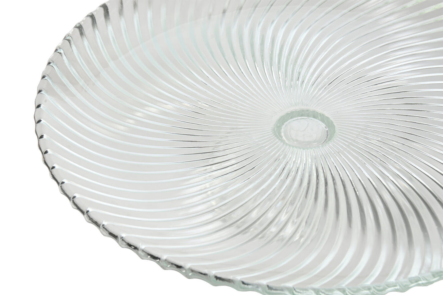 PLATO CRISTAL 31X31X9:5 RAYADO TRANSPARENTE