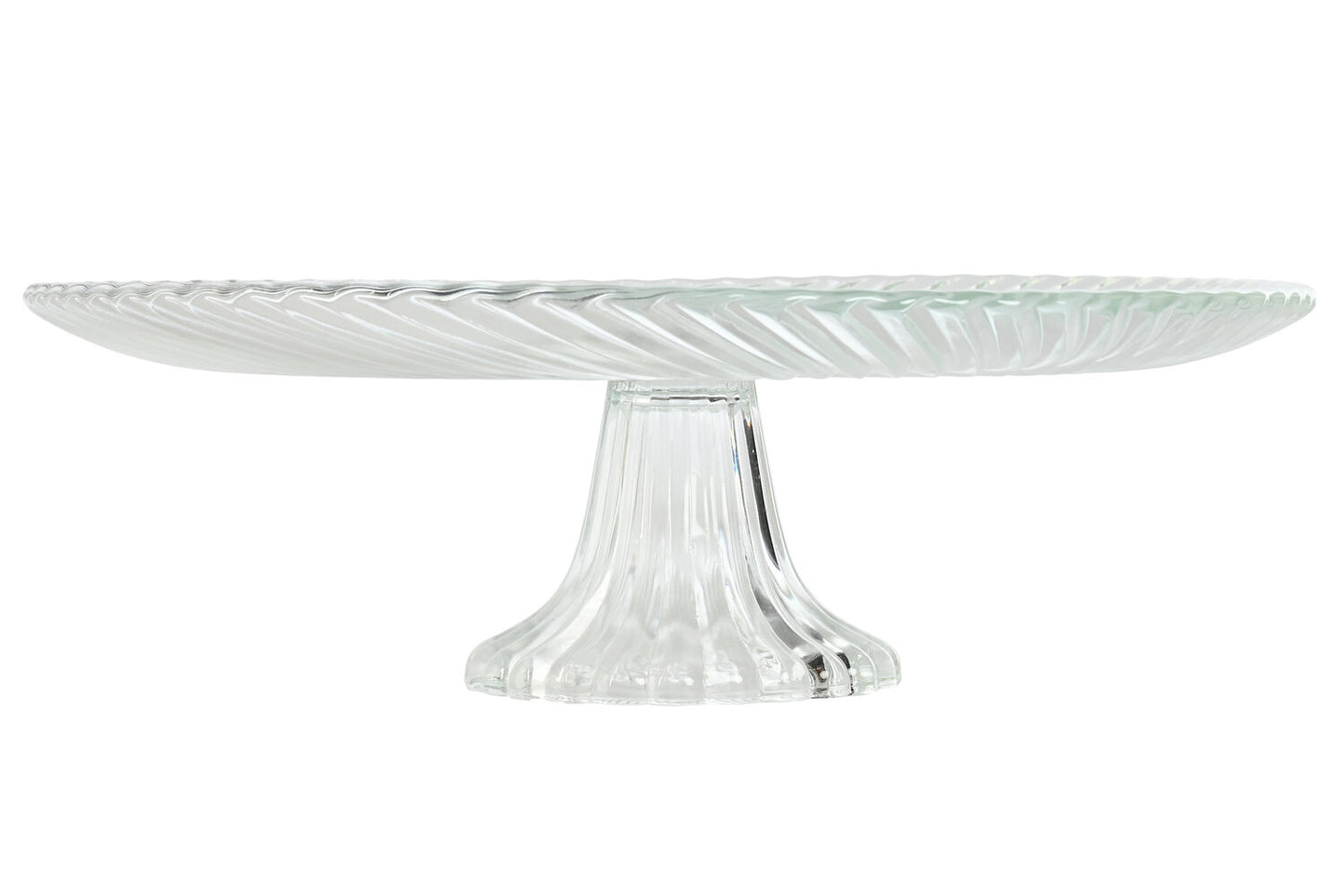 PLATO CRISTAL 31X31X9:5 RAYADO TRANSPARENTE