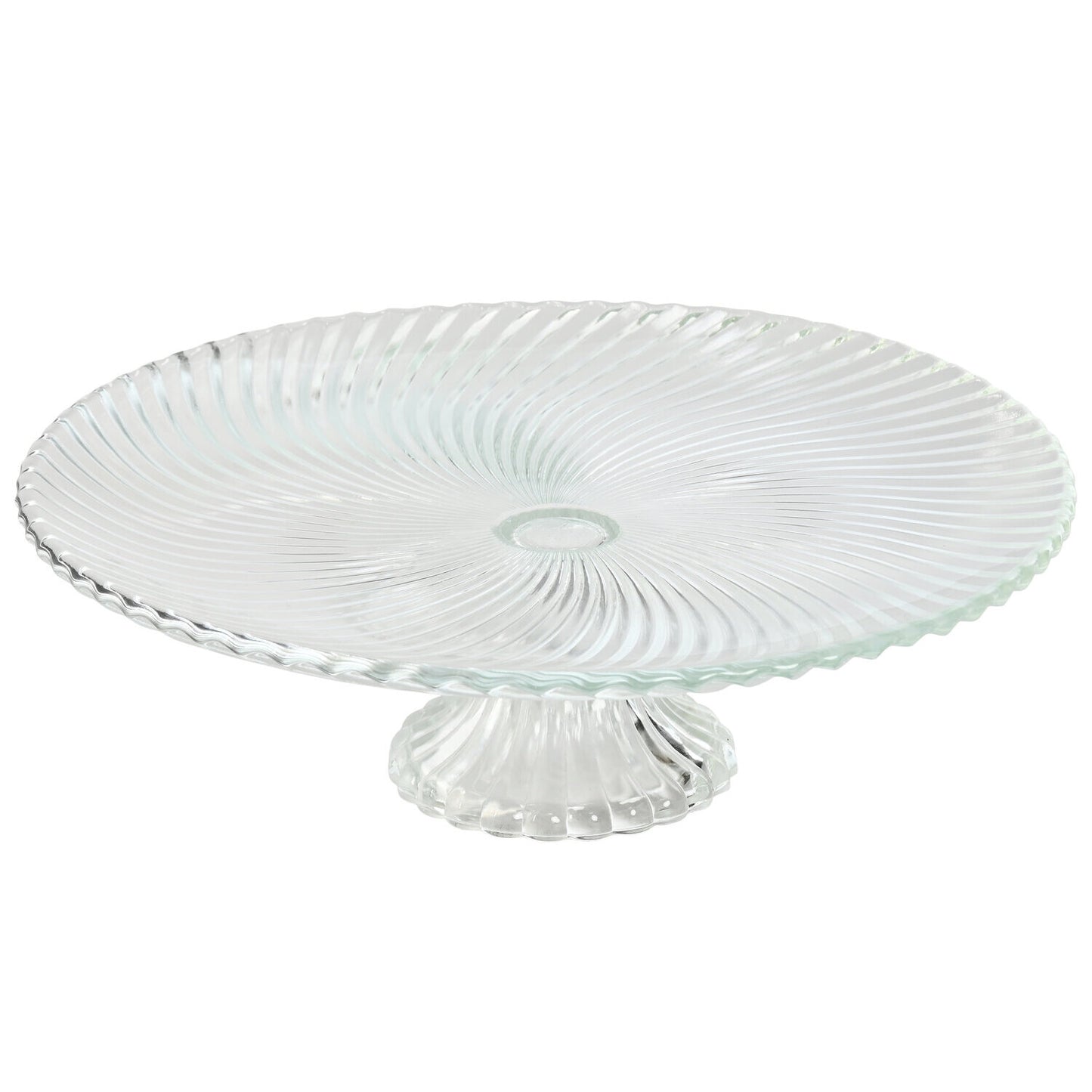 PLATO CRISTAL 31X31X9:5 RAYADO TRANSPARENTE