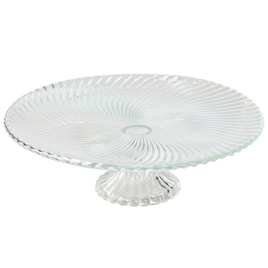 PLATO CRISTAL 31X31X9:5 RAYADO TRANSPARENTE