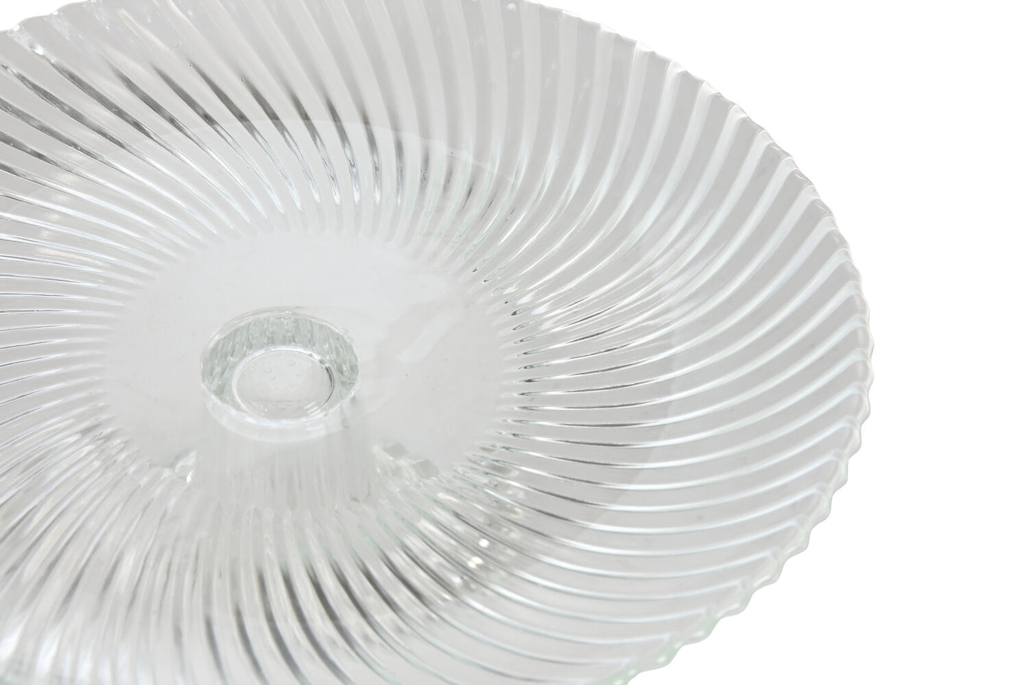 PLATO CRISTAL 20:5X20:5X7:5 RAYADO TRANSPARENTE