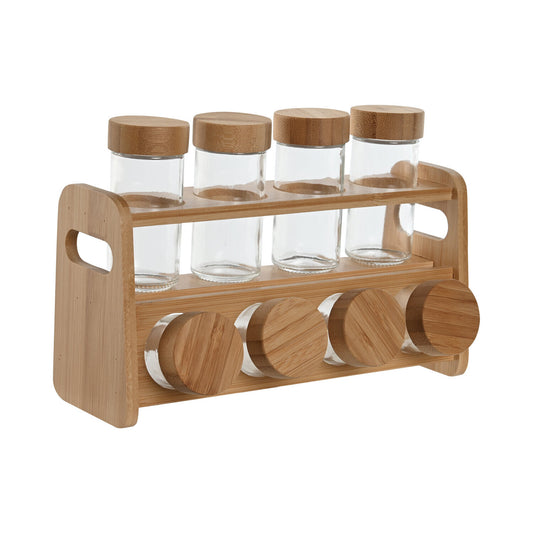 ESPECIERO SET 9 CRISTAL BAMBU 26X12X18 90ML