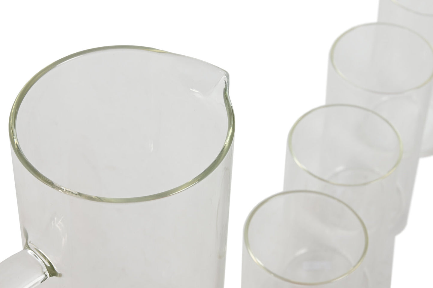 VASO SET 5 BOROSILICATO 8X8X9:6 210ML JARRA 1L