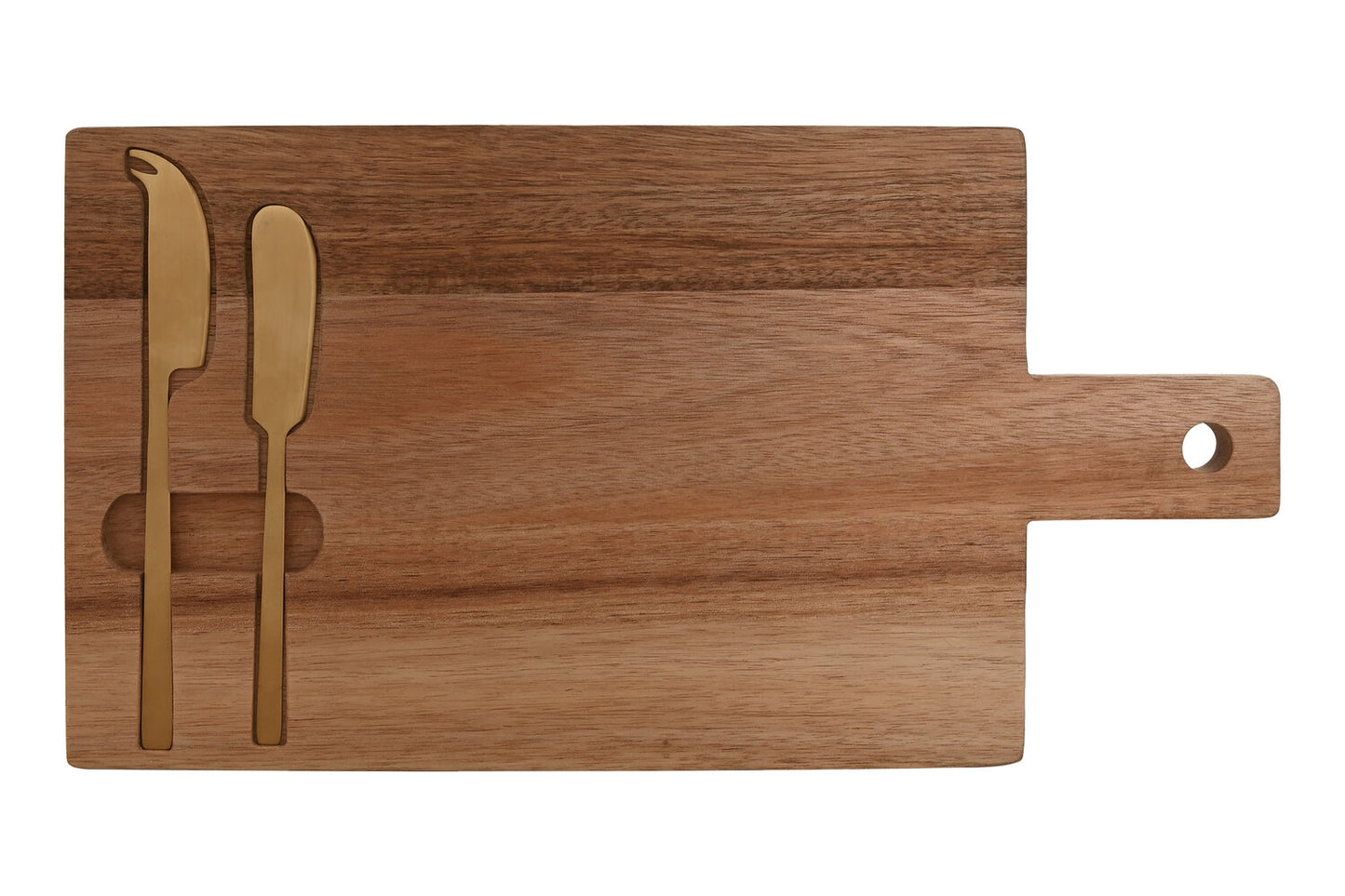 TABLA CORTAR SET 3 ACACIA INOX 38X20X1:5 QUESO