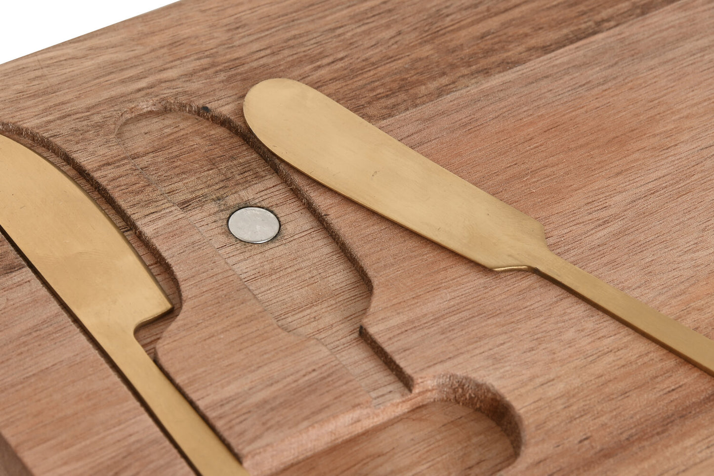 TABLA CORTAR SET 3 ACACIA INOX 38X20X1:5 QUESO