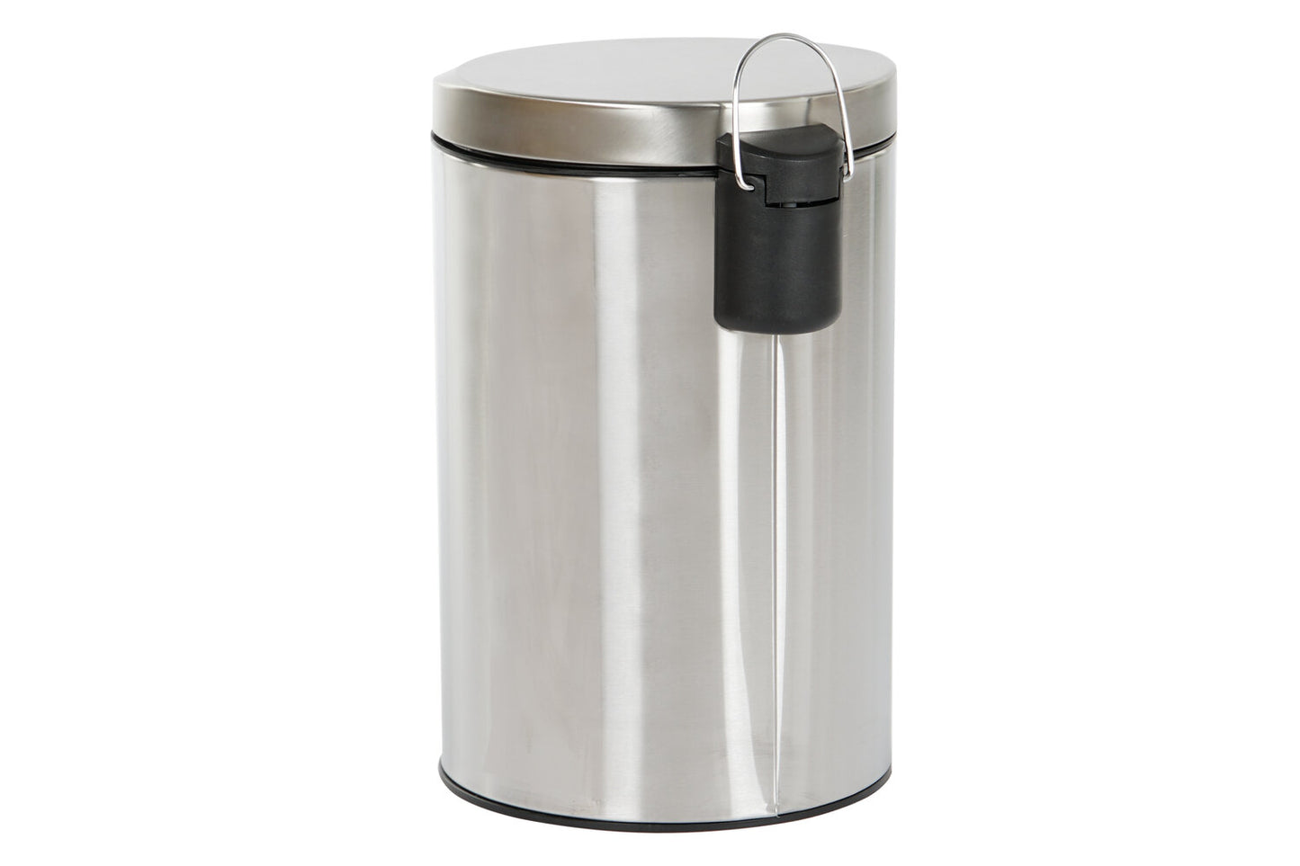 PAPELERA INOX PP 25X25X39 12L MATE PLATEADO
