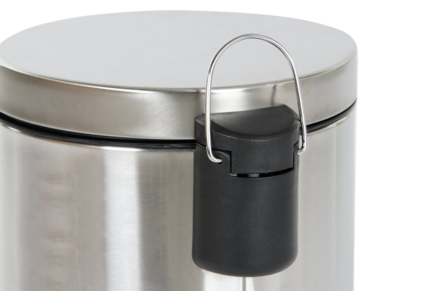 PAPELERA INOX PP 25X25X39 12L MATE PLATEADO