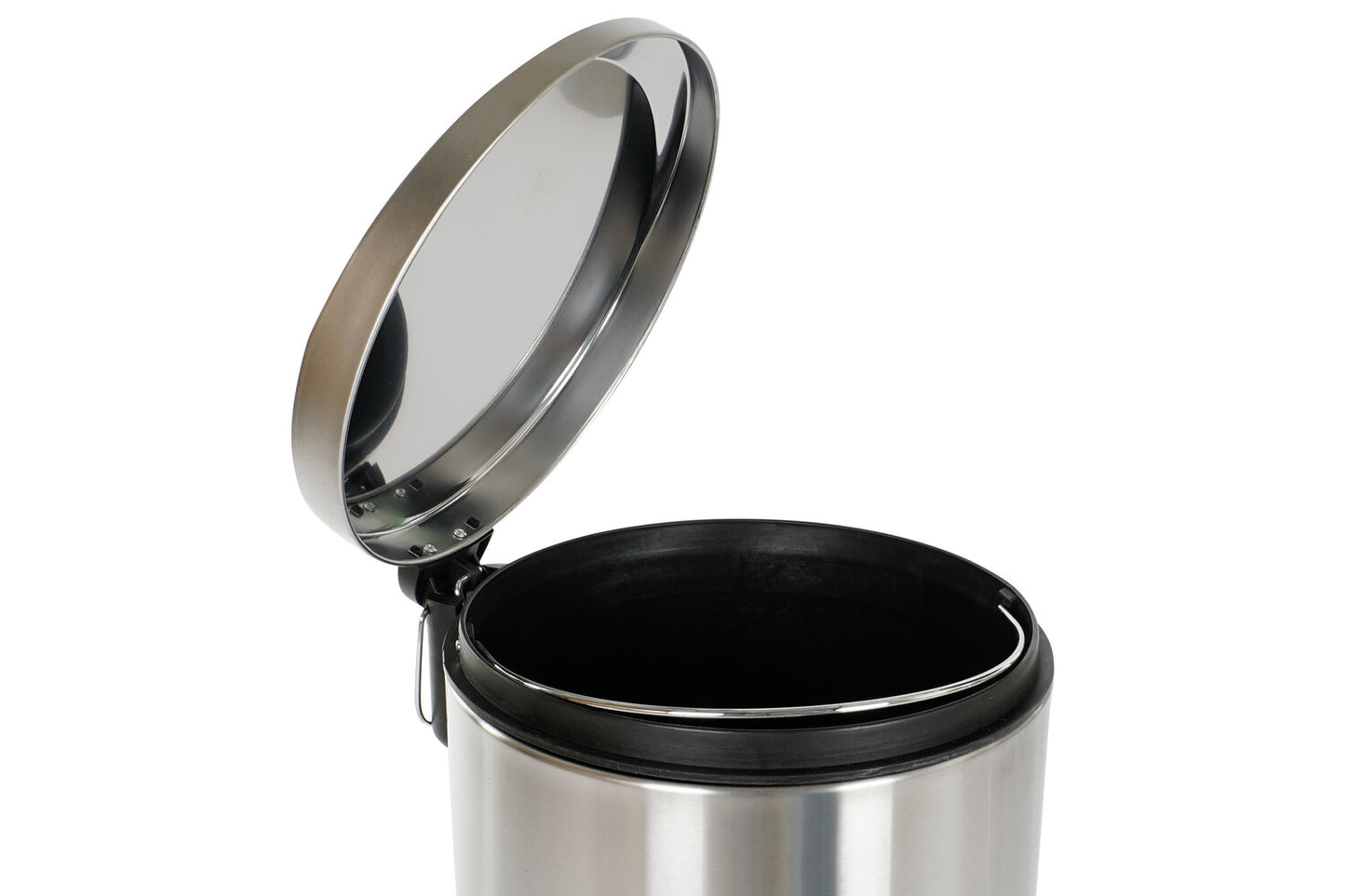 PAPELERA INOX PP 29:5X29:5X62:5 30L: MATE PLATEADO