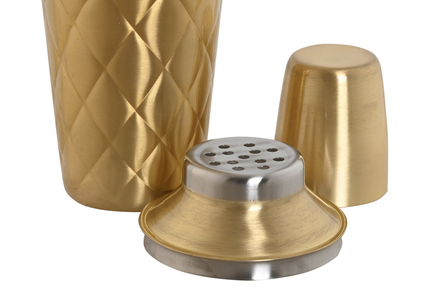 COCTELERA INOX 9:5X9:5X22 500 ML: MATE DORADO