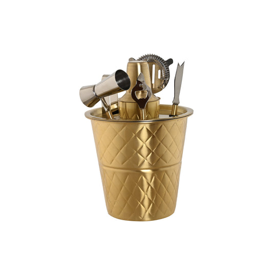 COCTEL SET 7 INOX 22X22X21 MATE DORADO