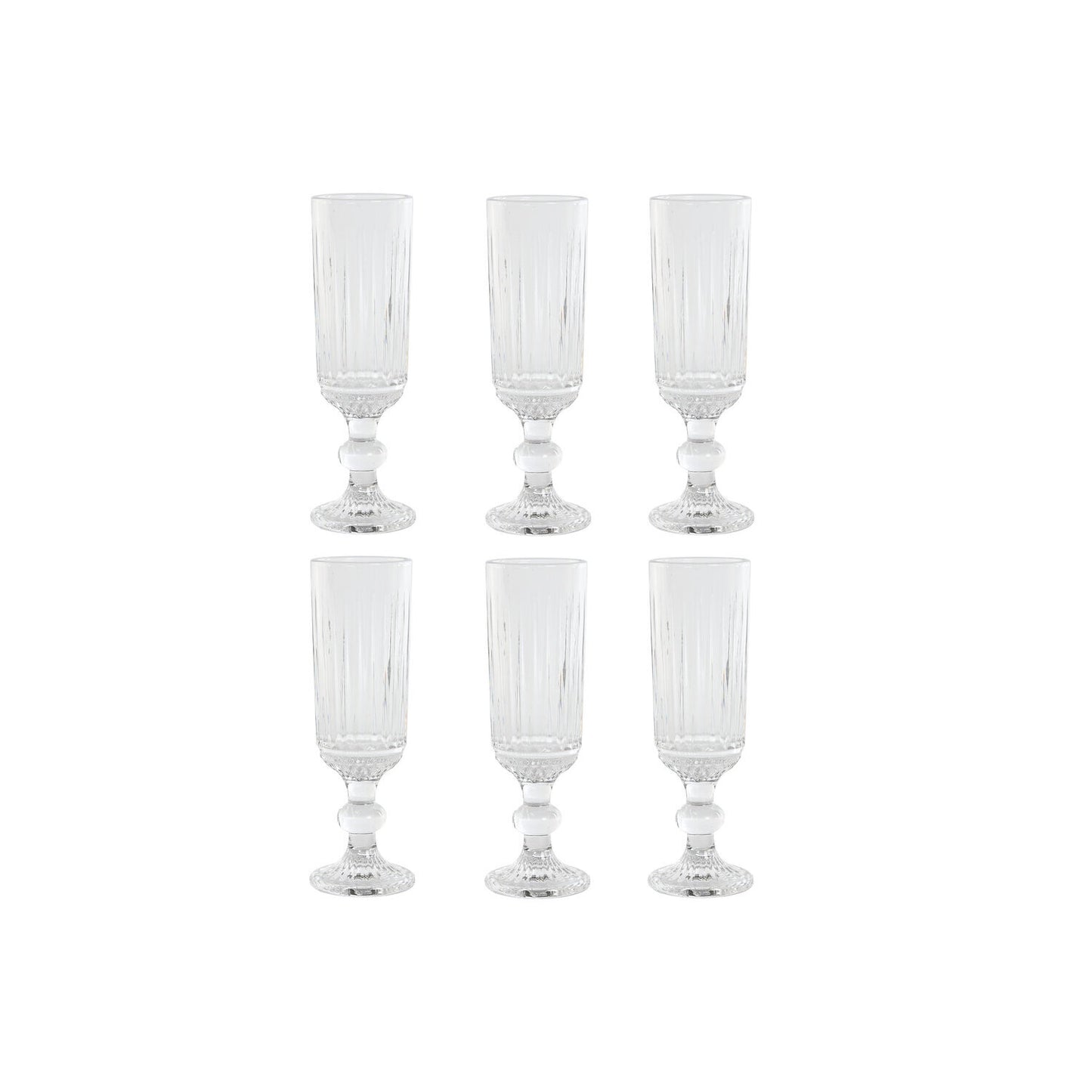 COPA SET 6 CRISTAL 6X6X18:5 160ML RAYADO