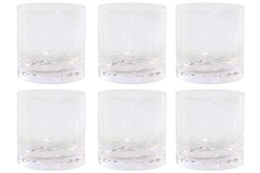 VASO SET 6 CRISTAL 8:4X8:4X9 360ML RELIEVE