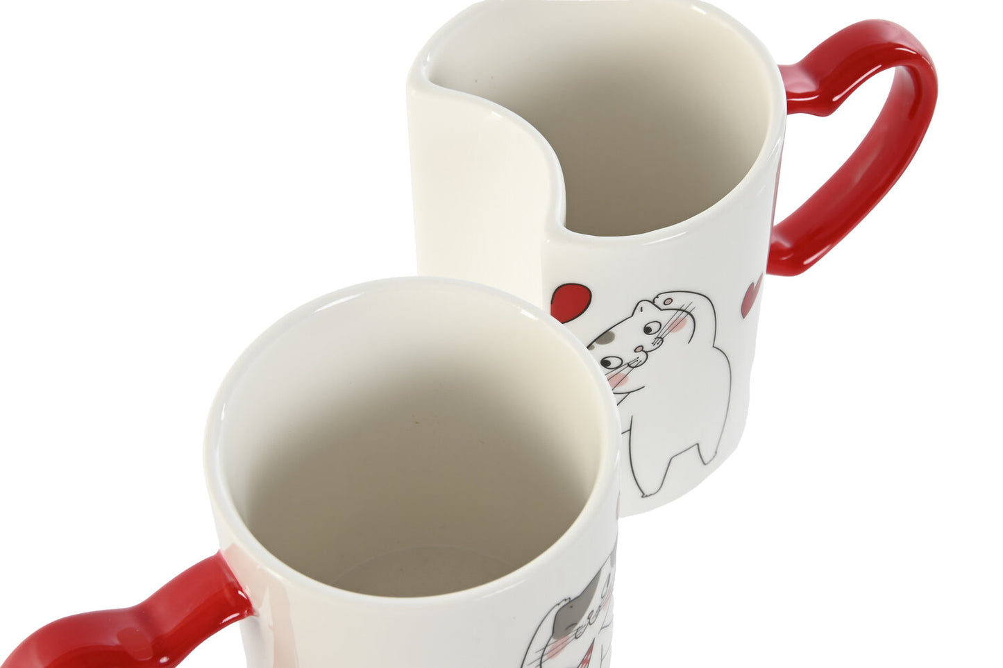 MUG SET 2 PORCELANA 24X8X9:5 260ML GATOS LOVE