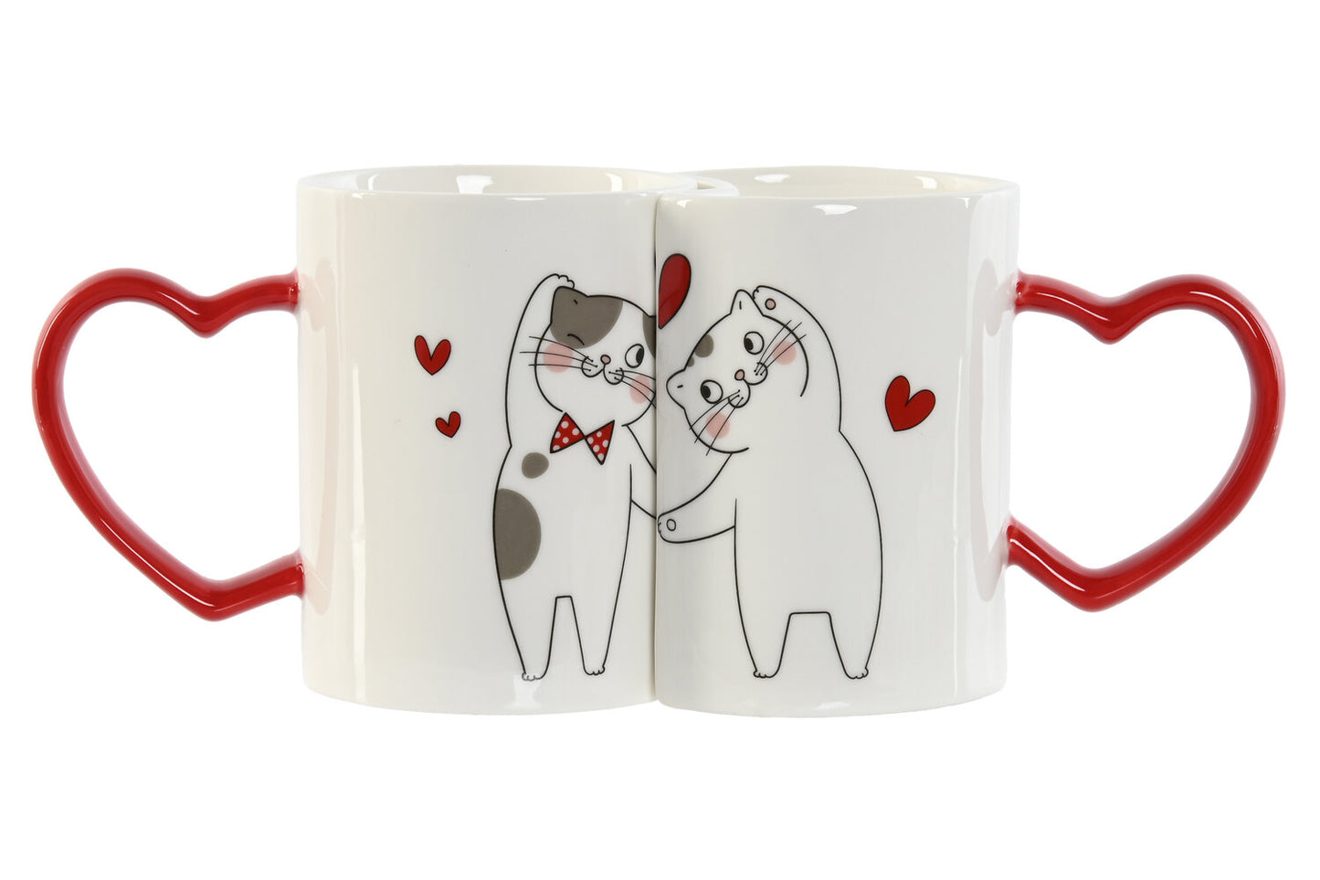 MUG SET 2 PORCELANA 24X8X9:5 260ML GATOS LOVE