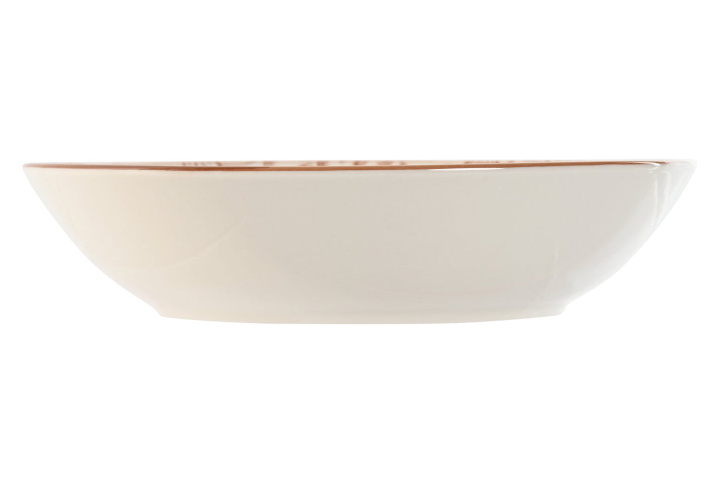 PLATO SET 4 PORCELANA 20X20X4 FLORES BEIGE