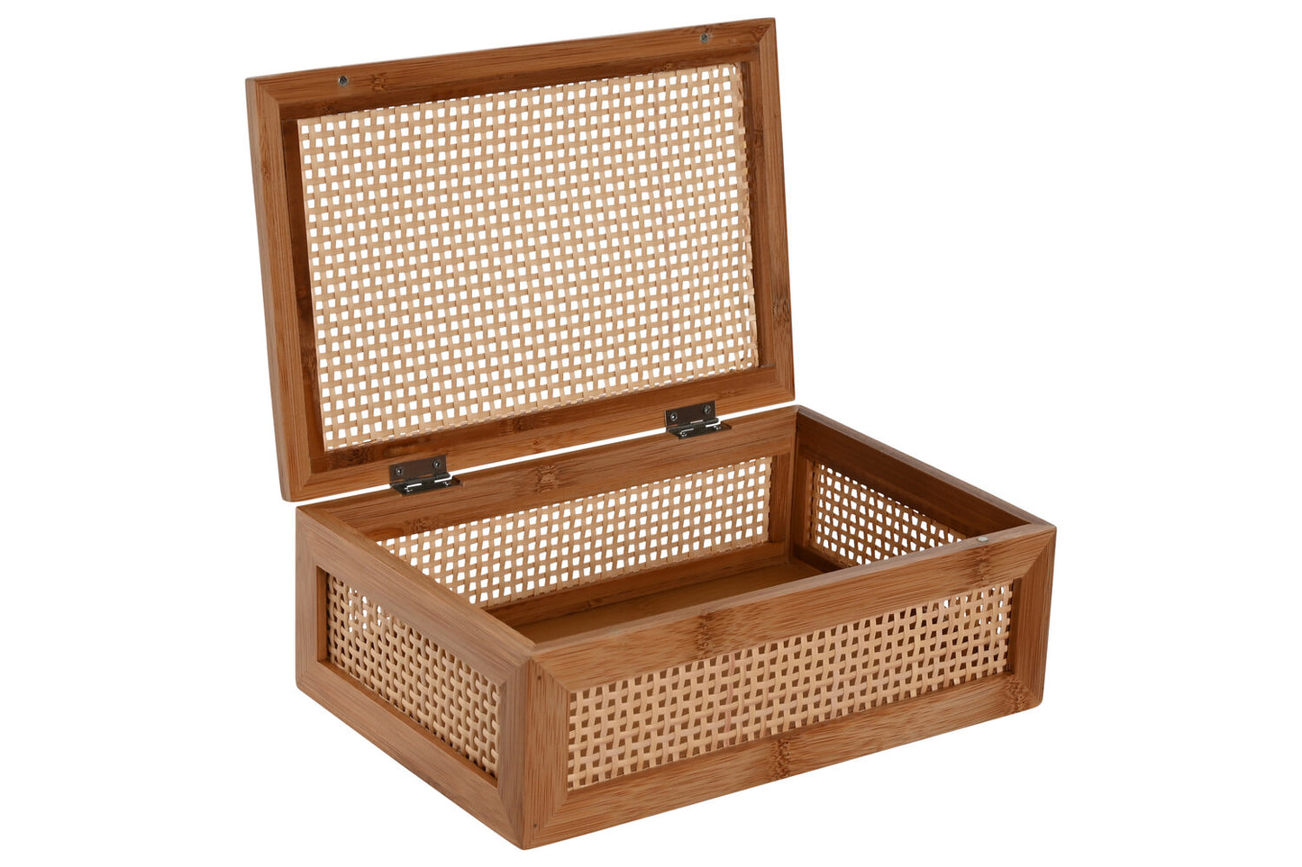 CAJA BAMBU RATAN 23X15X8 NATURAL