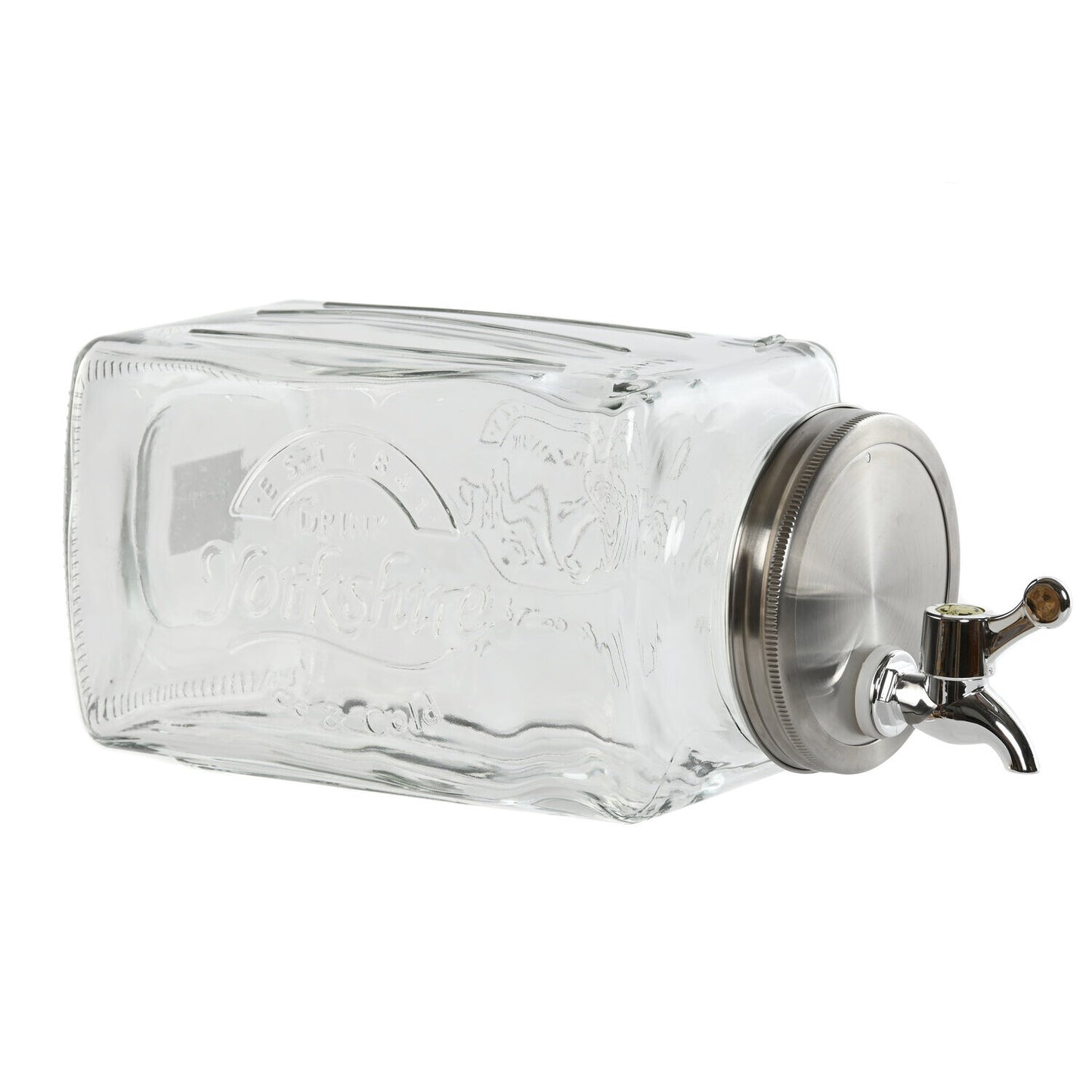 DISPENSADOR BEBIDAS CRISTAL METAL 13X13:5X32:5 3L