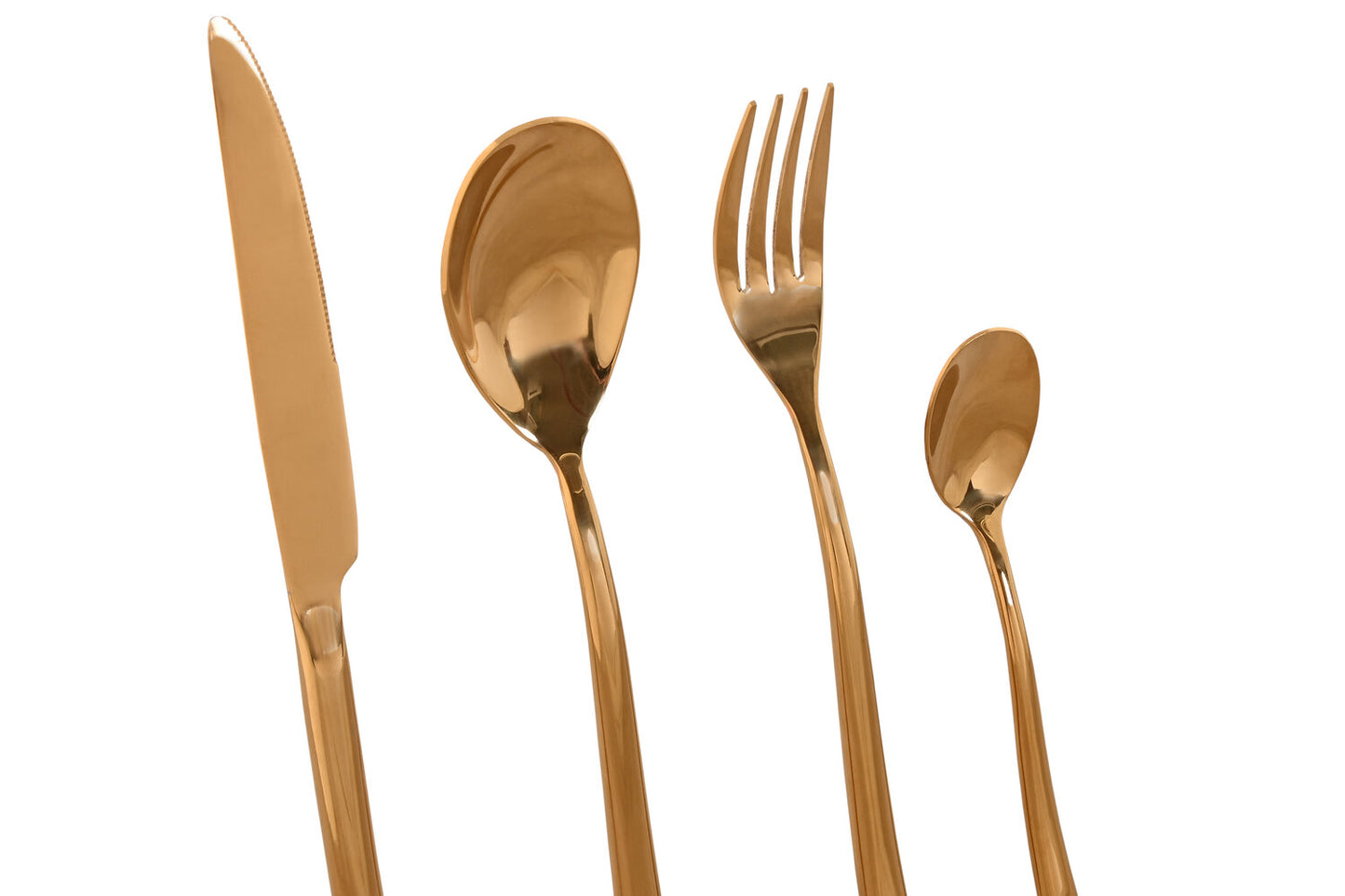 CUBERTERIA SET 16 INOX 1:8X0:8X23:5 2MM DORADO