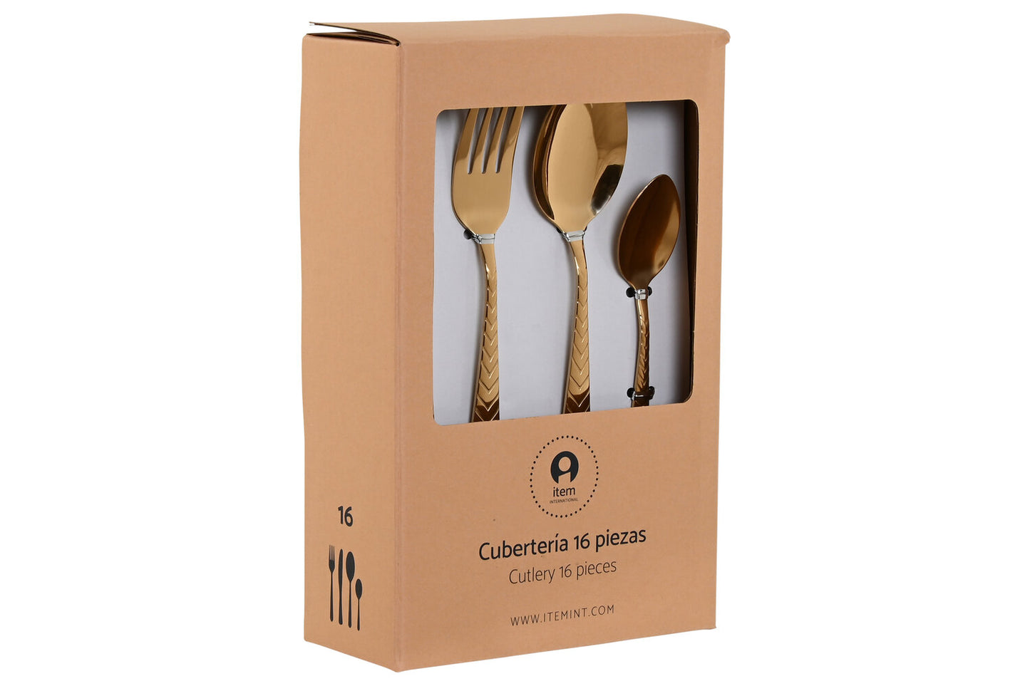 CUBERTERIA SET 16 INOX 2X0:4X22:5 2MM ESPIGA
