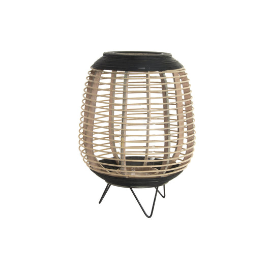 PORTAVELA BAMBU CRISTAL 32X32X43 NATURAL MARRON