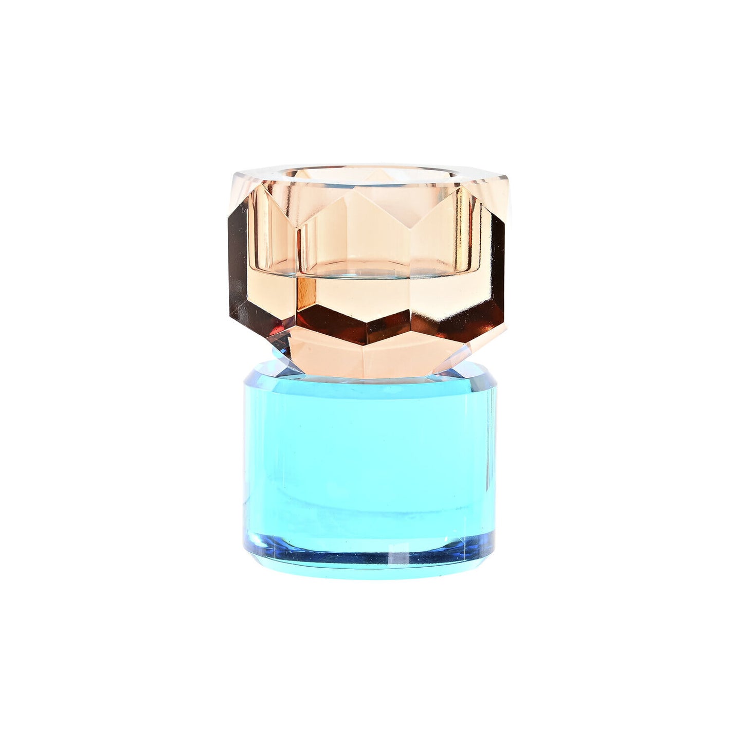 PORTAVELA CRISTAL 7X7X9 BICOLOR