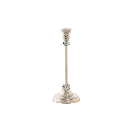 CANDELABRO ALUMINIO ACRILICO 10X10X25 CROMADO