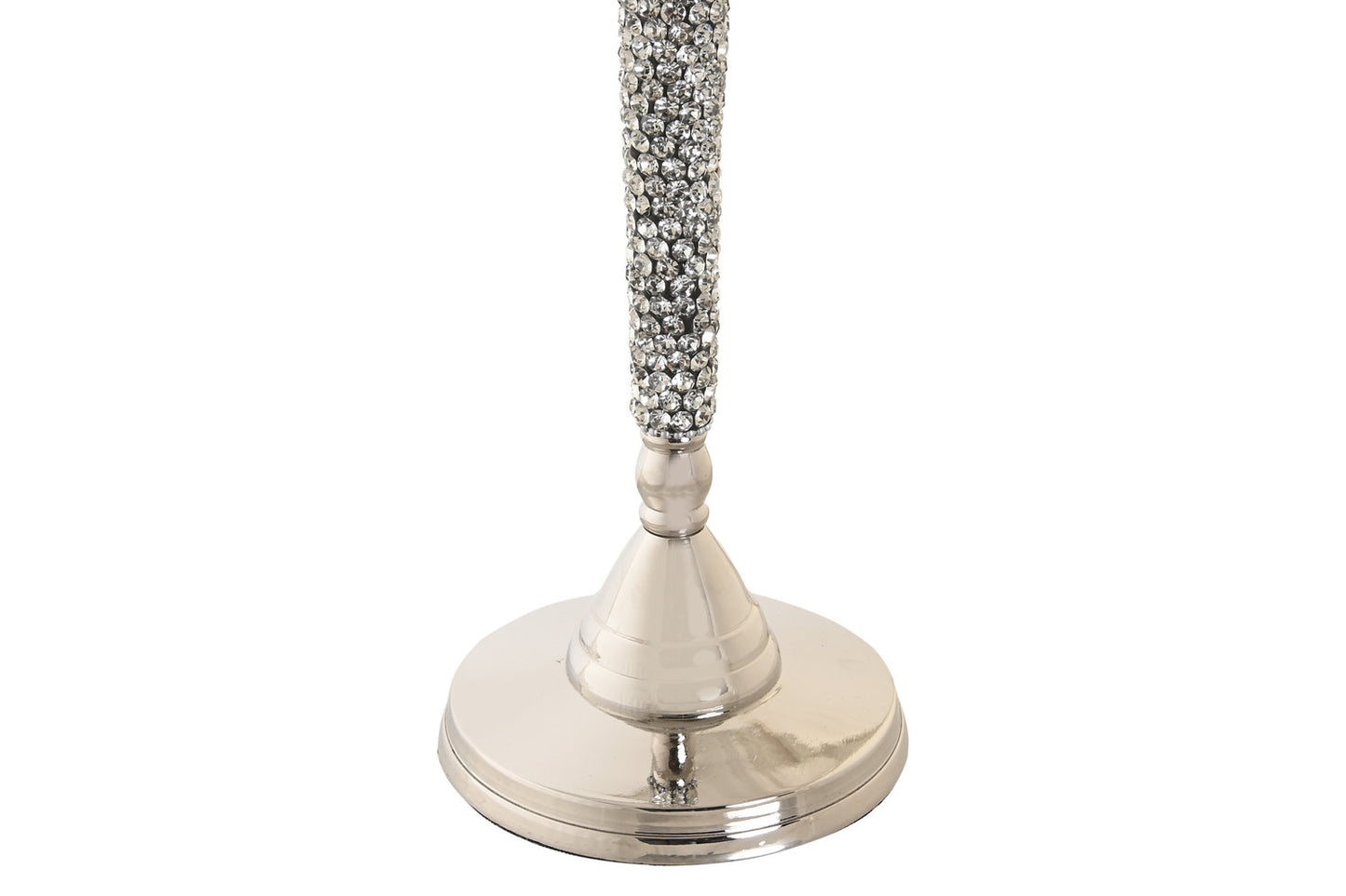 CANDELABRO ALUMINIO 26X10X35 3 VELAS PLATEADO