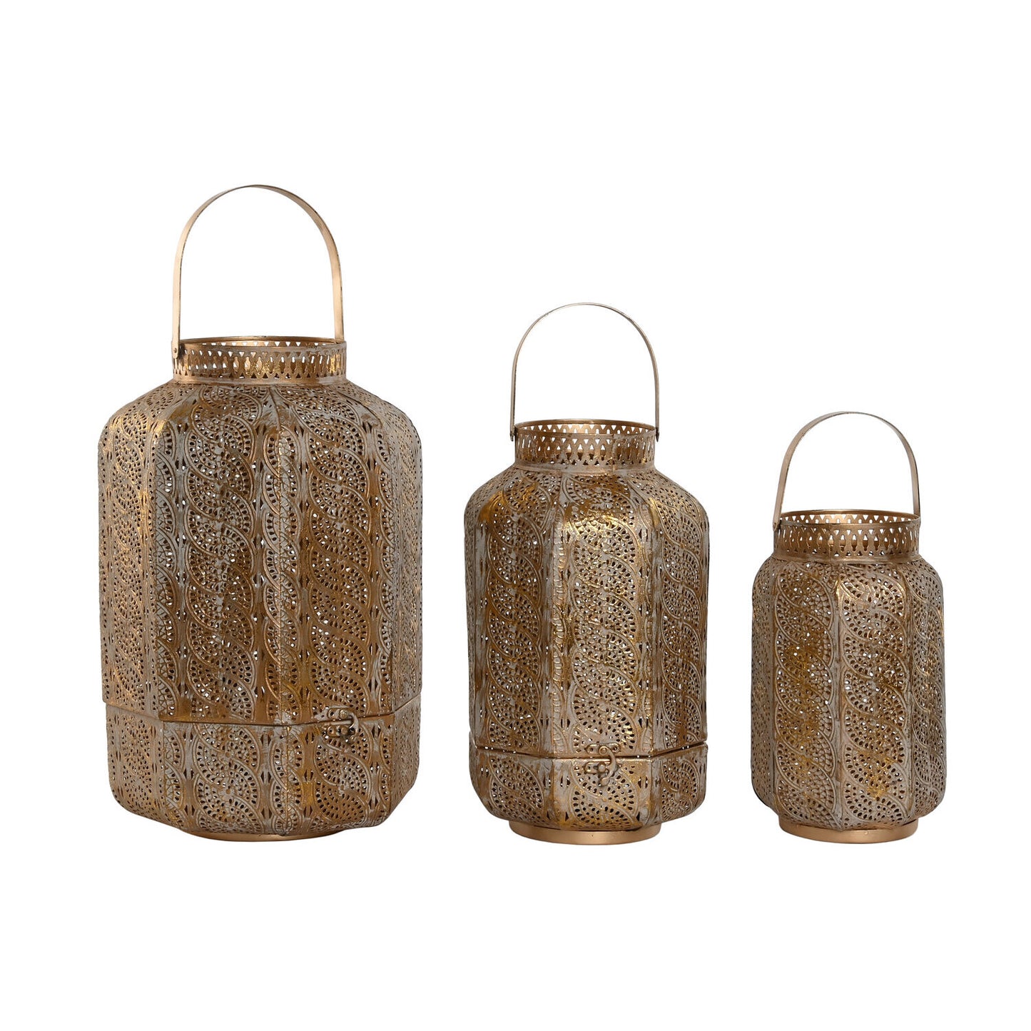 PORTAVELA SET 3 METAL 25X25X40 25CM/33CM