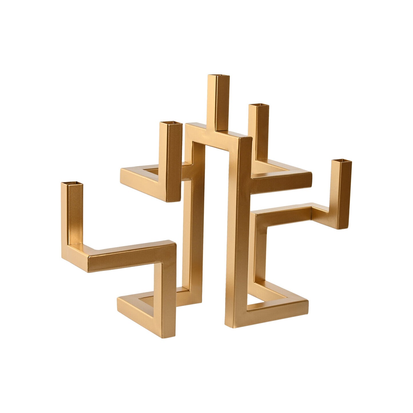 CANDELABRO METAL 38X12X29 DORADO