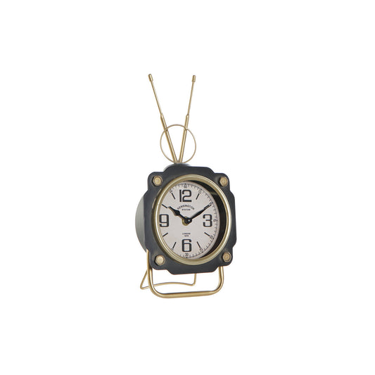 RELOJ SOBREMESA HIERRO CRISTAL 15:5X8:5X32 NEGRO