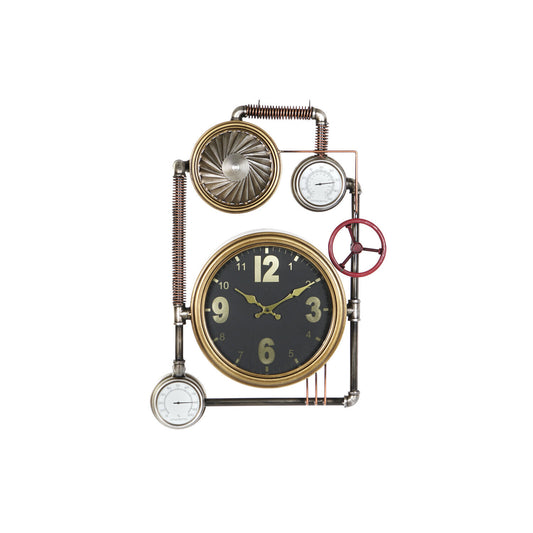 RELOJ PARED HIERRO CRISTAL 50:5X12X73 DORADO