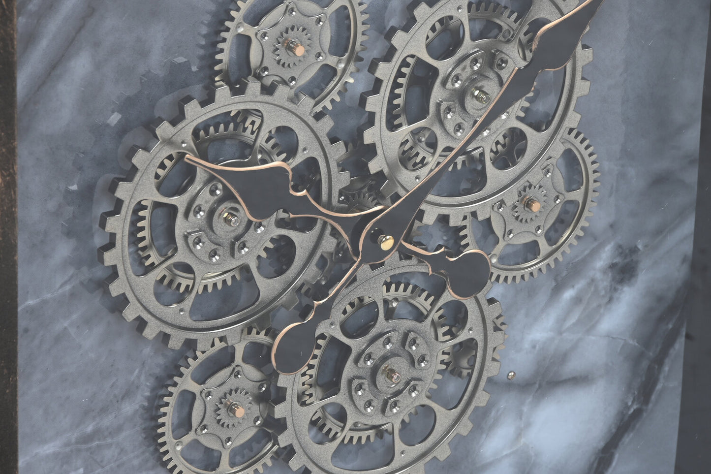 RELOJ PARED METAL CRISTAL 80X8X80 DORADO