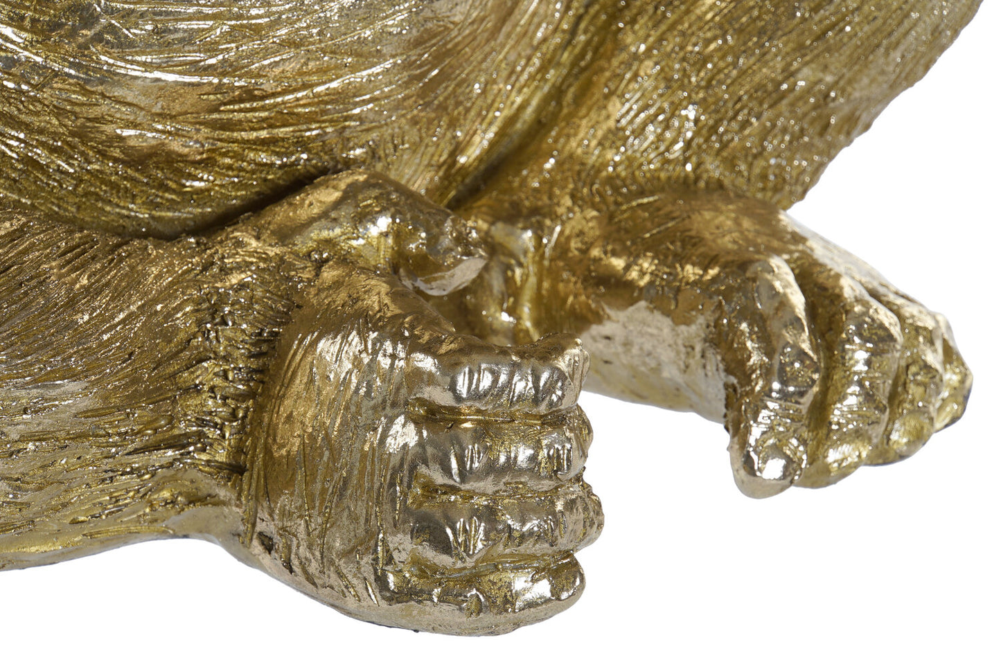 FIGURA RESINA 33X33X43 GORILA DORADO