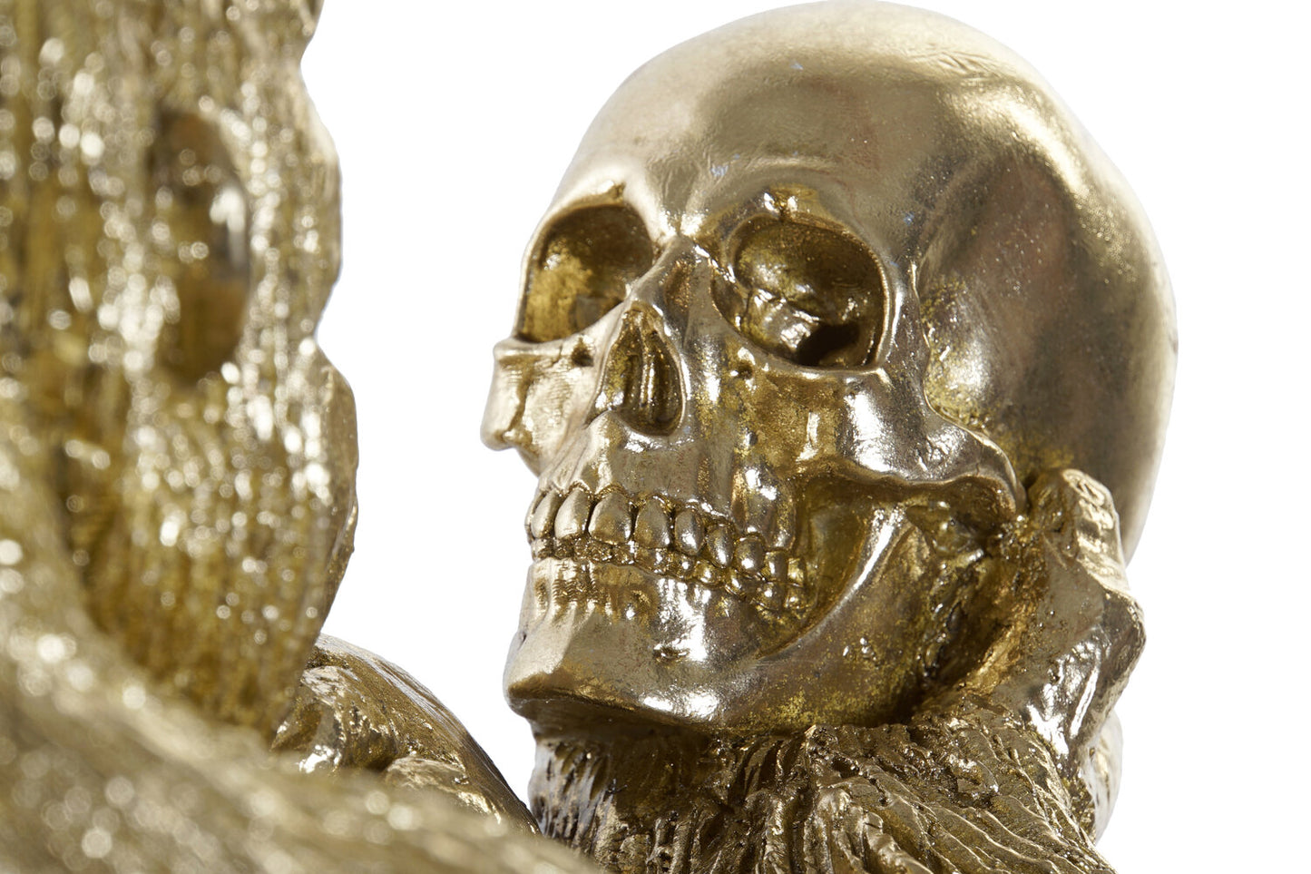 FIGURA RESINA 33X33X43 GORILA DORADO