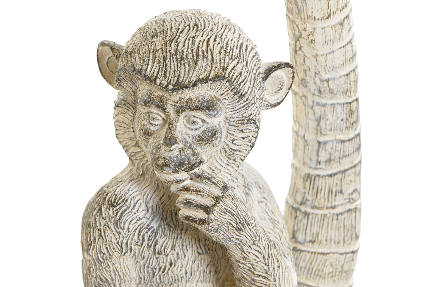 FIGURA RESINA 15X12X29 MONO DECAPE BLANCO