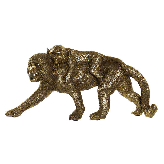 FIGURA RESINA 26X6X12 MONOS DORADO