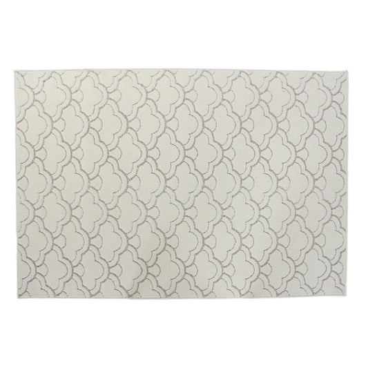 ALFOMBRA POLIESTER 120X180X1 900 GSM: NUBES BLANCO