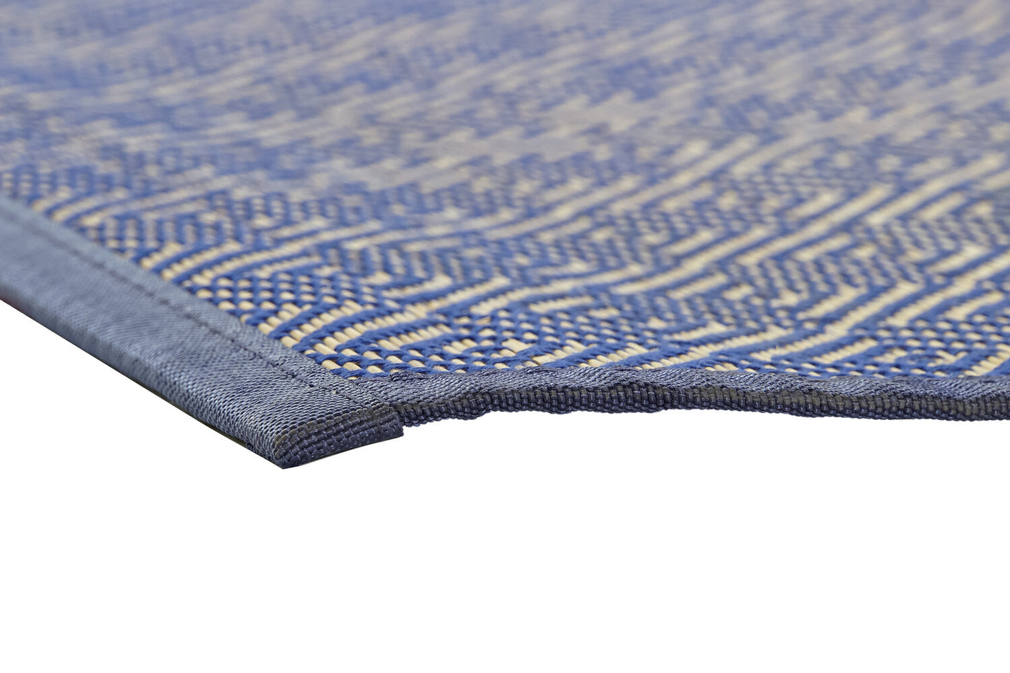 ALFOMBRA BAMBU 200X290X0:5 GEOMETRICO AZUL