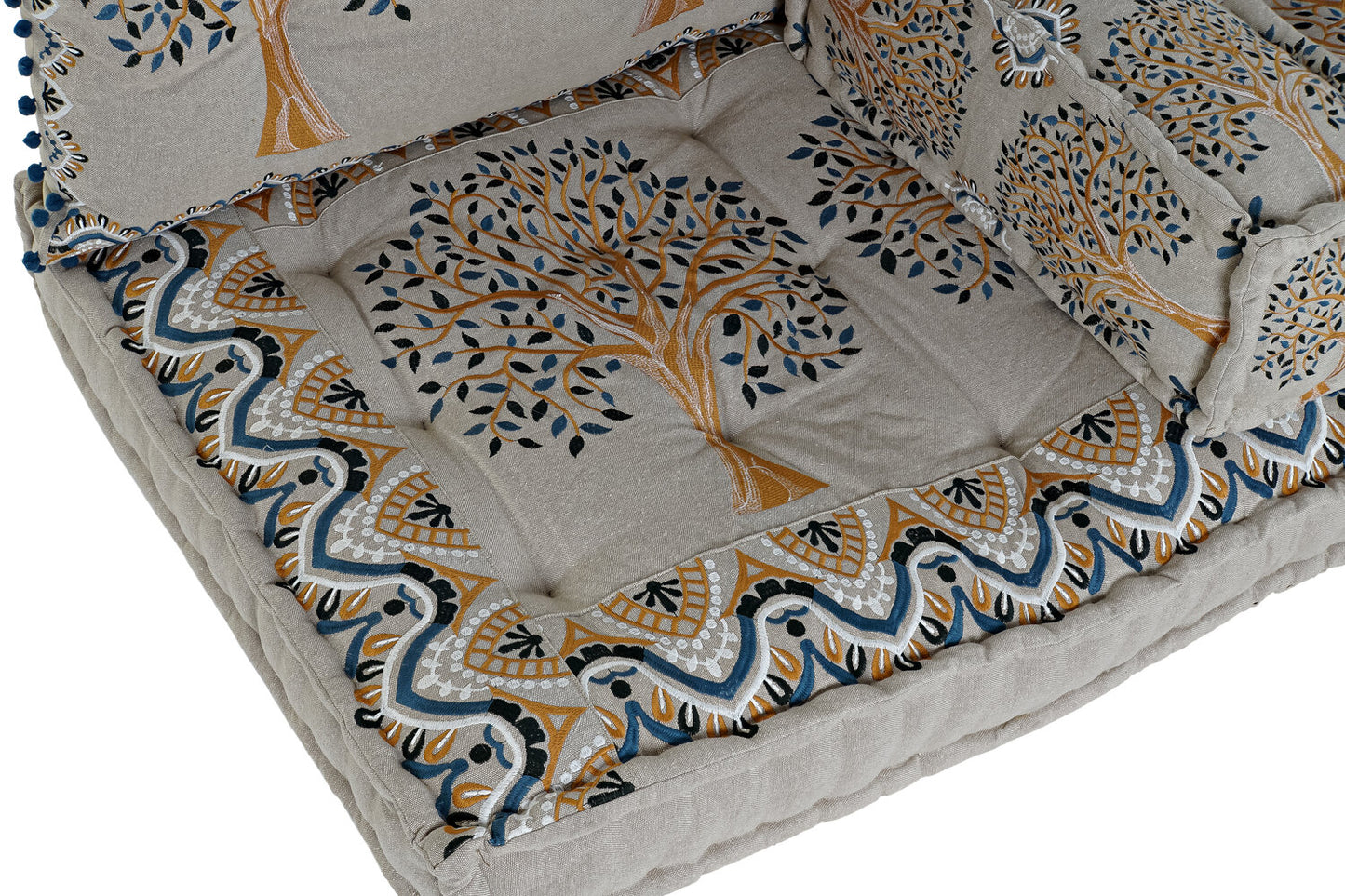 SILLON SET 4 ALGODON 145X76X1 ARBOL DESGASTADO