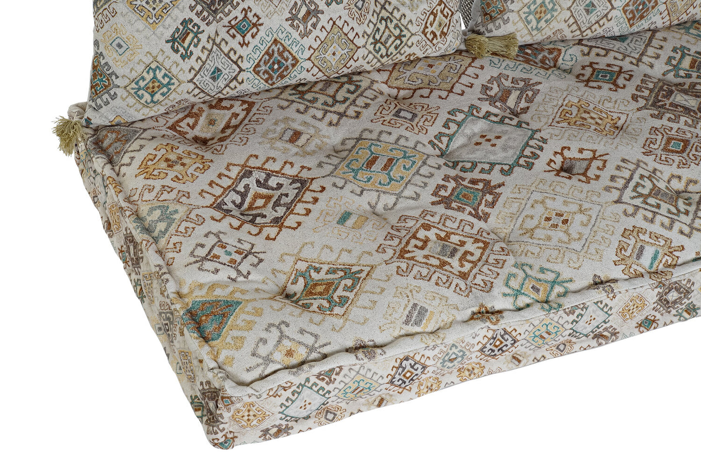 SILLON SET 4 ALGODON 145X76X13 DESGASTADO BEIGE