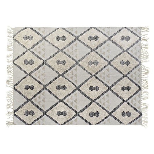 ALFOMBRA ALGODON 200X290X1 1500 GSM ROMBOS BEIGE