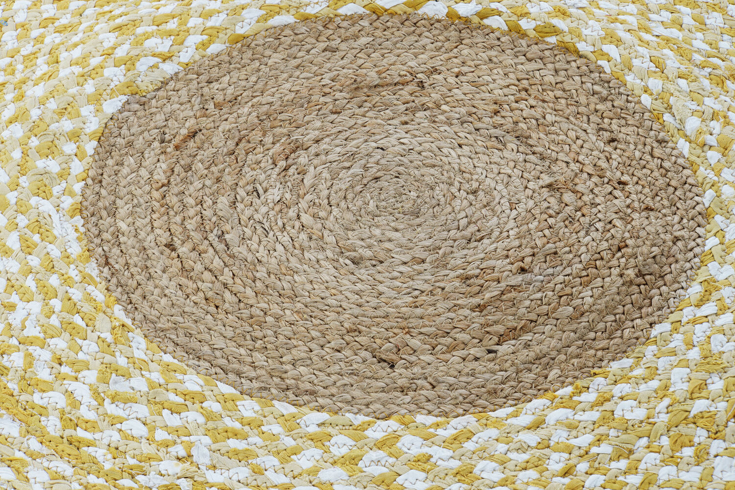 ALFOMBRA ALGODON YUTE 148X148X1 2300 GSM NATURAL