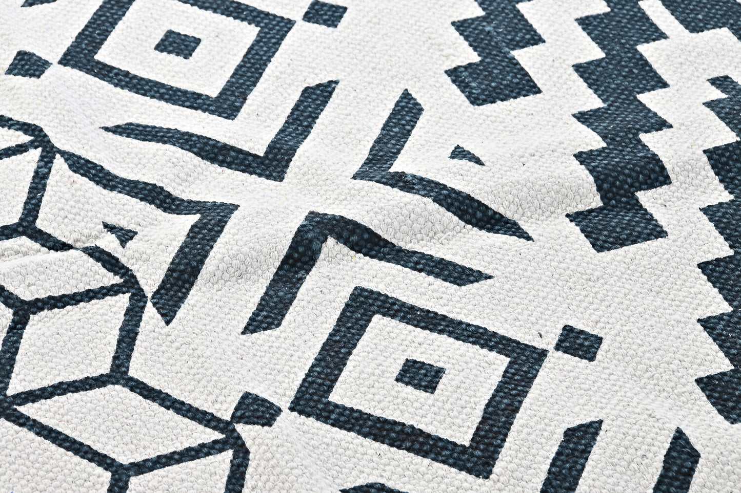 ALFOMBRA ALGODON 160X230X1 NEGRO