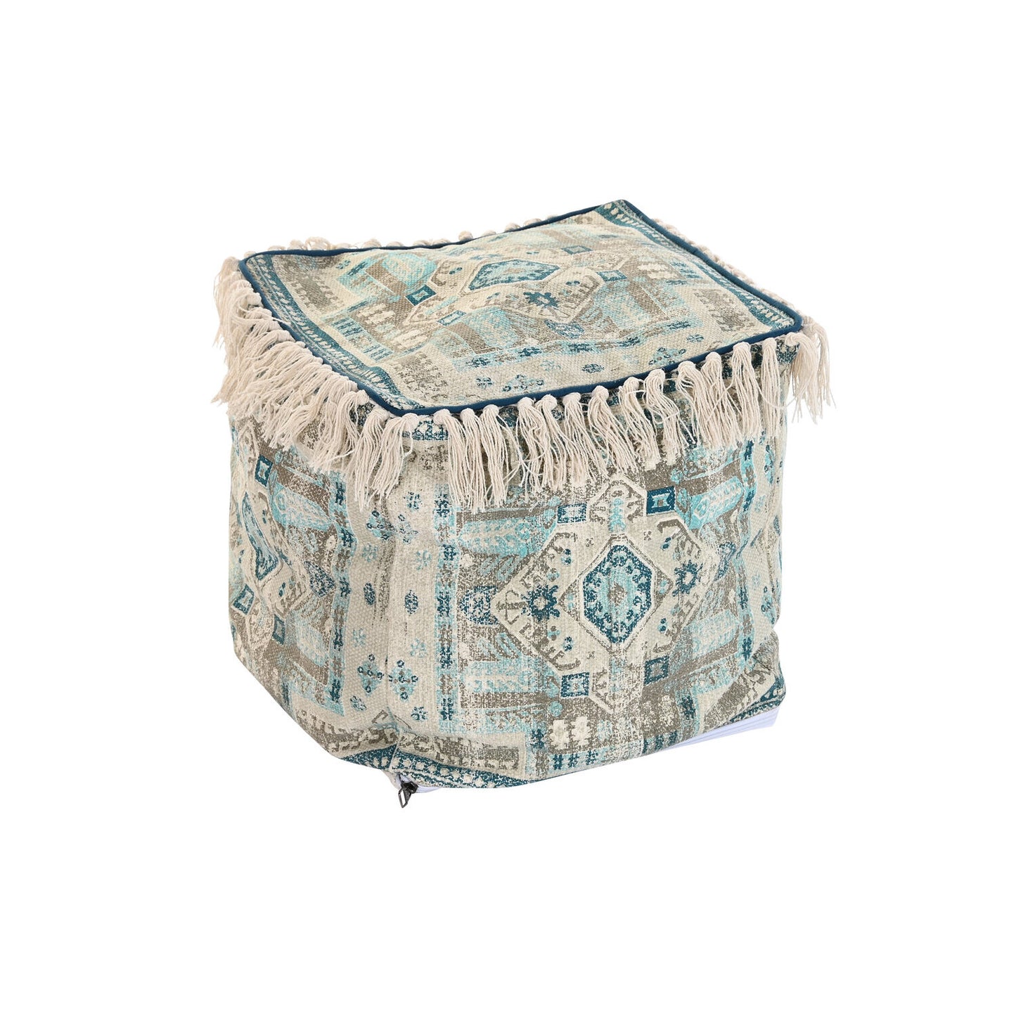 COJIN SUELO ALGODON 40X40X40 1600 GR: FLECOS AZUL